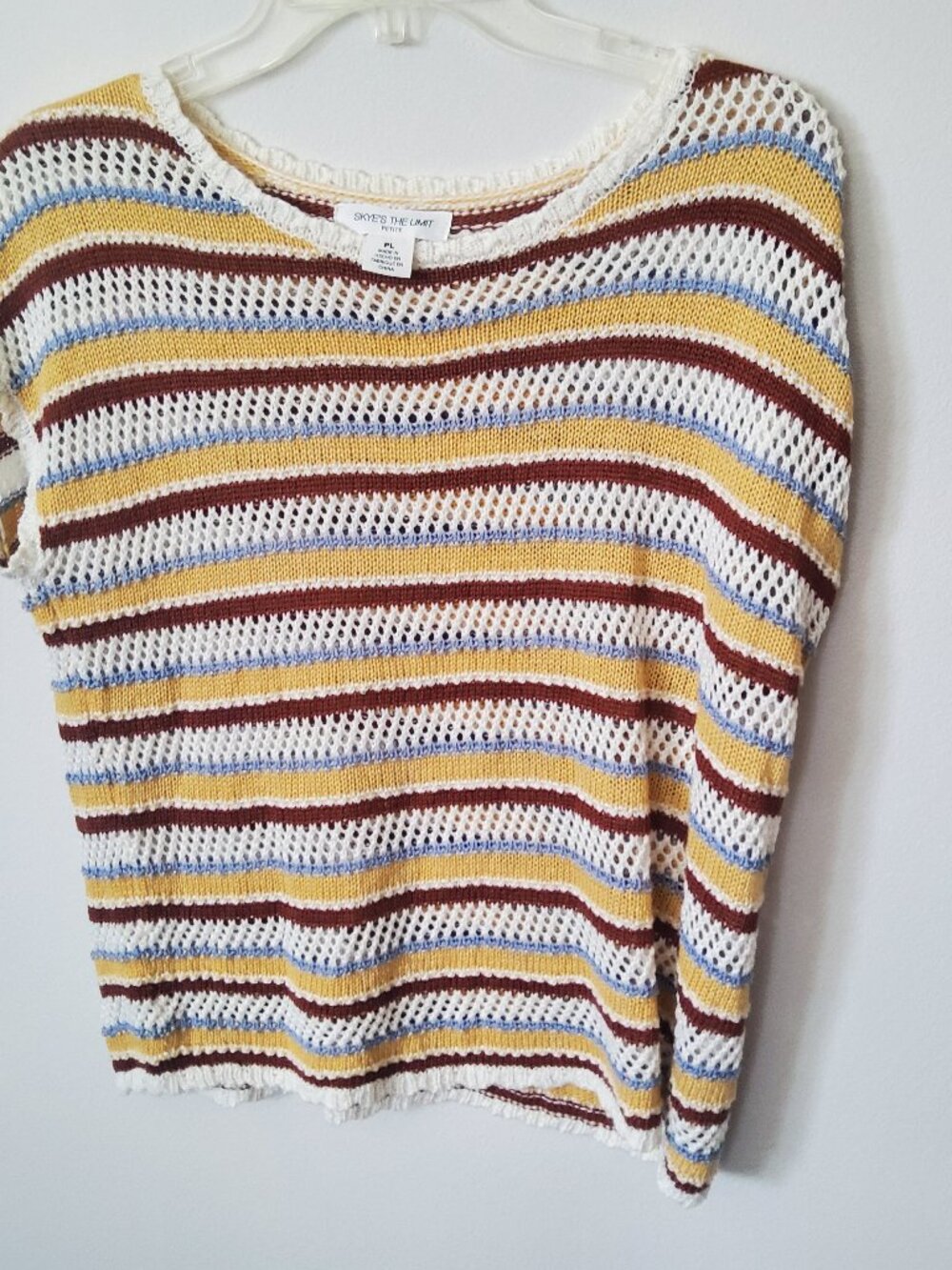 Crochet knit top size Petite L